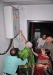 Mrs. Neelakantan powering the air conditioning of the auditorium