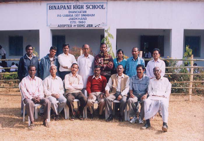 The faculty at Binapani School